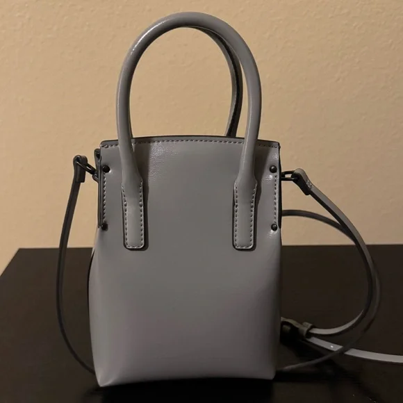 Charles & Keith Elegant Rene Elongated Top Handle Bag in Grey - Picture 4 of 5